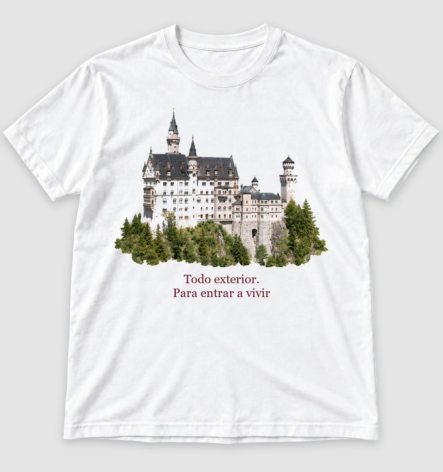 Camiseta Todo exterior. Para entrar a vivir